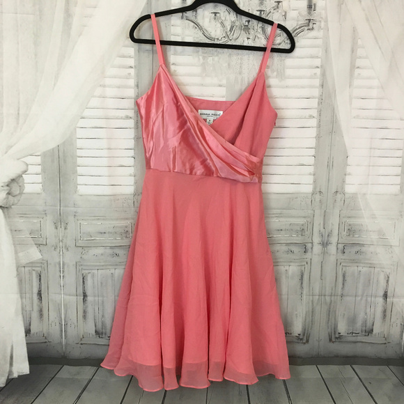 Donna Ricco 100% Silk Cocktail Dress Pink Size 10 - Picture 1 of 5